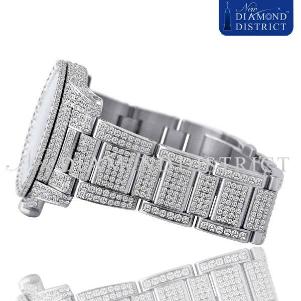 32.81CT TOTAL FULL DIAMOND CALIBRE DE CARTIER AUTOMATIC STAINLESS 