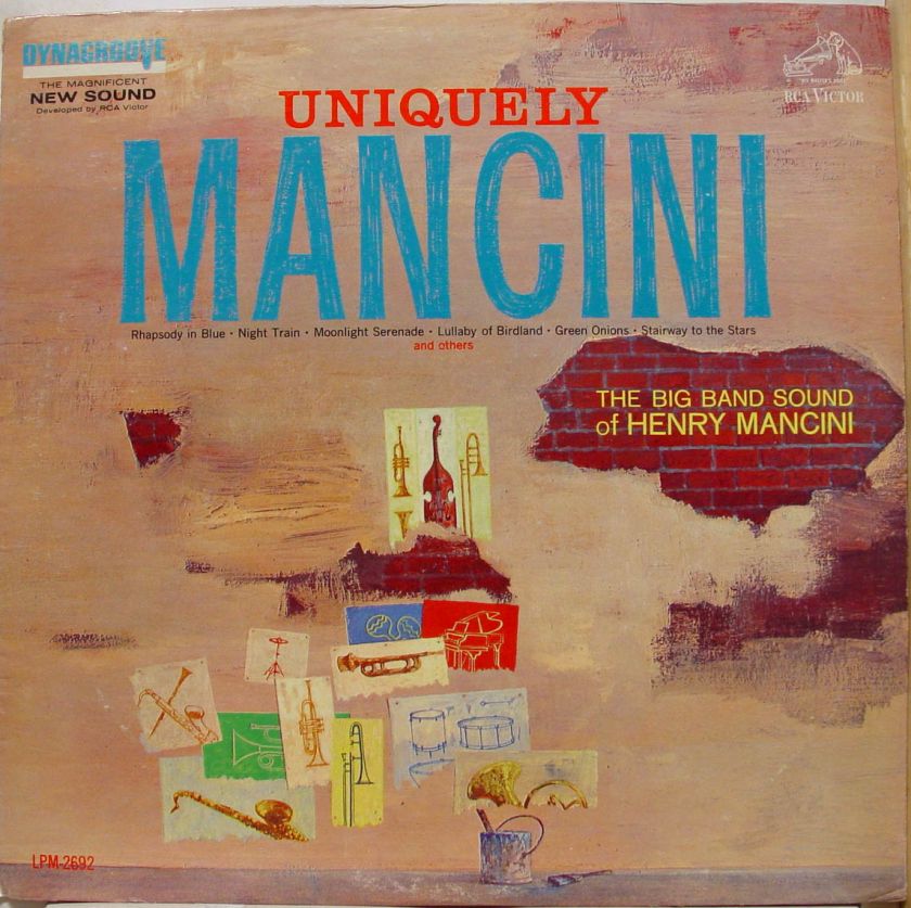 HENRY MANCINI uniquely LP VG  LPM 2692 1s/1s Vinyl 1963 Record  