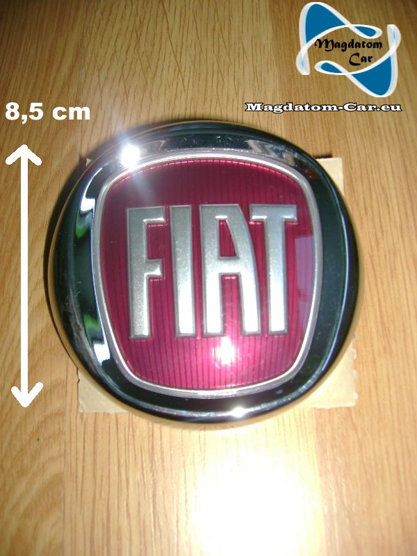 NEW ORIGINAL EMBLEM BADGE RED FIAT 8,5 CM  