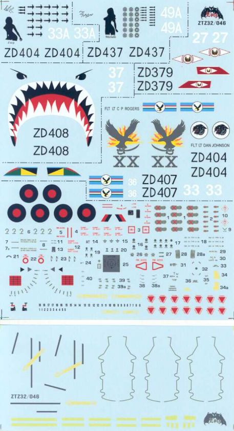 Zotz Decals 1/32 HARRIERS OVER ALBION Harrier GR 7 in RAF Service 