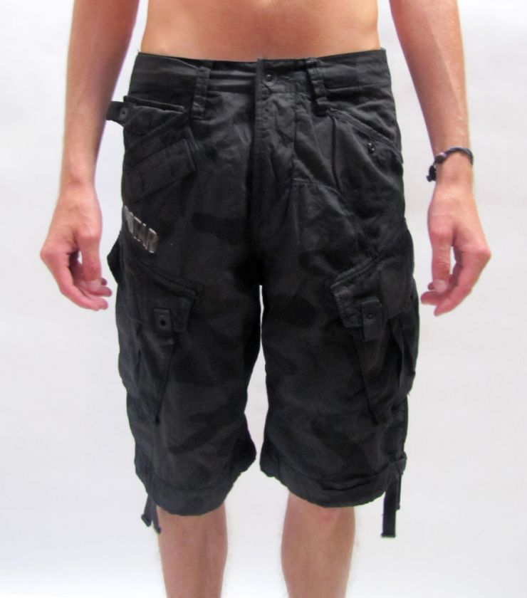 STAR PANTS LAUNDRY ROVIC SHORTS BLACK MEN $170 BNWT  