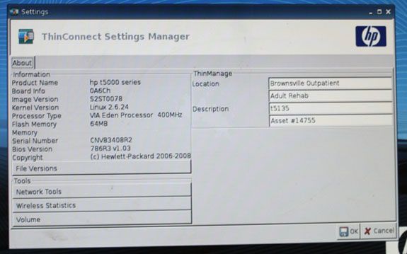 HP T5000 Series Thin Networking Client  