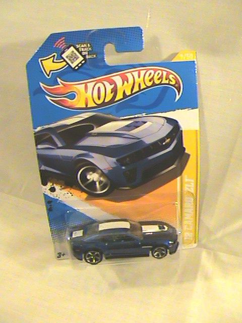 HOT WHEELS 12 CAMARO ZL1 2012 NEW MODELS COOL BLUE MUSCLE CAR 