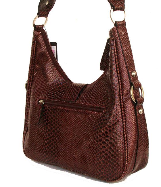 GUESS Marciano Saddle BROWN Python Handbag Purse NEW  