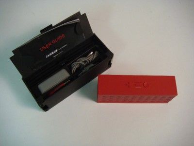 Red Jawbone JAMBOX Wireless Speaker & Speakerphone System   JBE02 