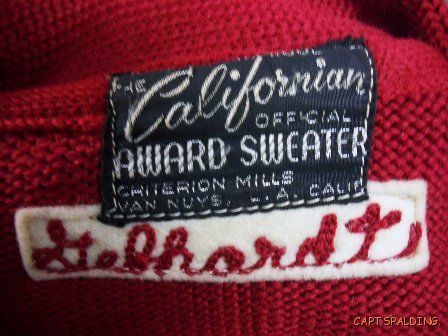 Vtg 50s.Letterman College School Varsity Letter Award sweater. Mens M 