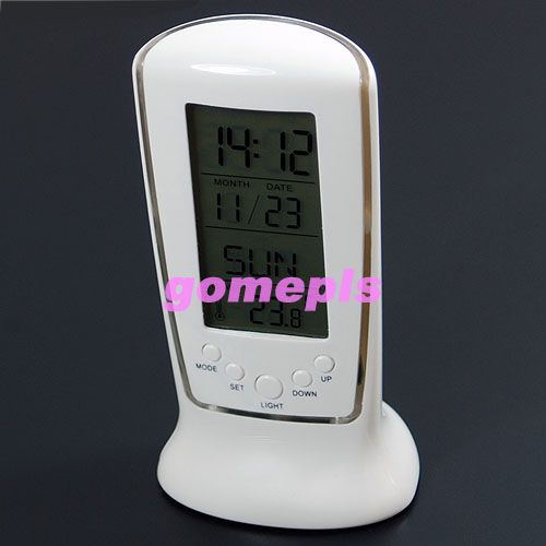 Digital LCD Alarm clock calendar thermometer Backlight  