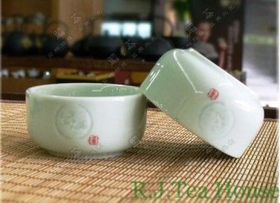 Yue kiln Ancient Wide 4pcs. Celadon Tea ware Set  