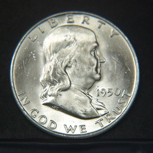 1950 D Franklin Half Dollar BU/CH BU (P17950)  