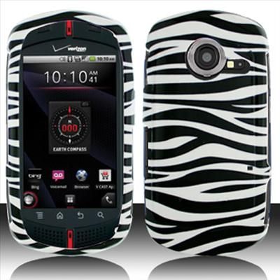 White Zebra Hard Case Cover for Casio GzOne Commando  