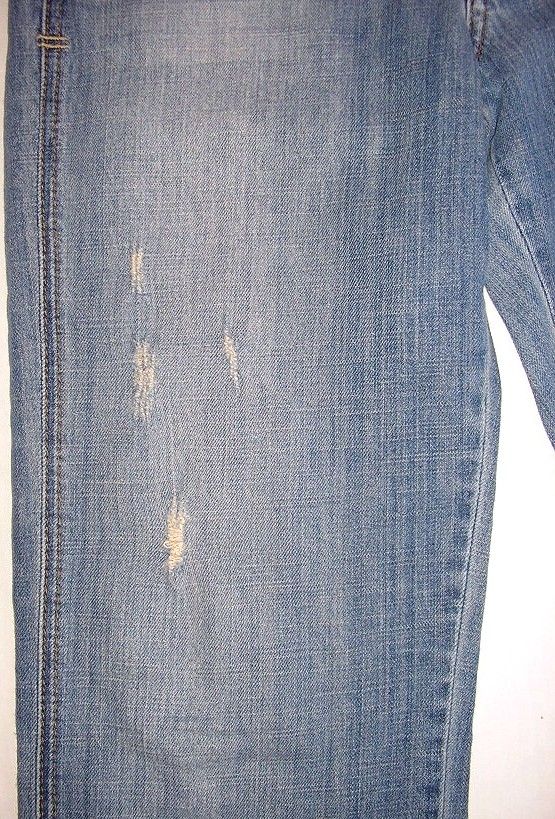 PEOPLES LIBERATION JEANS 34x34 STRETCH DISTRESSED 27 6 FRAYED CLAWED 