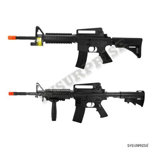 2x LOT Airsoft Spring Rifle M16 M4 M16A4 Gun 1158+ M16B  