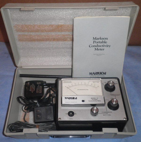 MARKSON MODEL 10 PORTABLE CONDUCTIVITY METER  