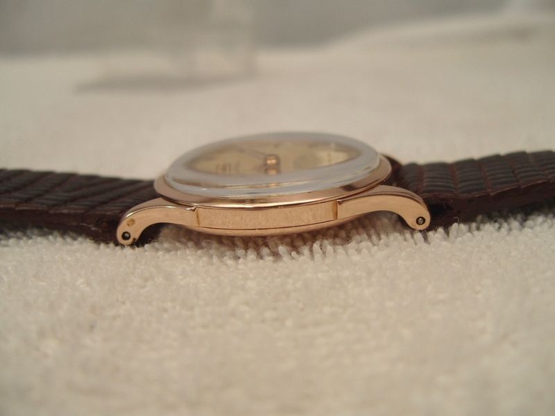 VINTAGE OMEGA PINK OR ROSE SOLID GOLD 14K FROMS 40´S HIGHLY 