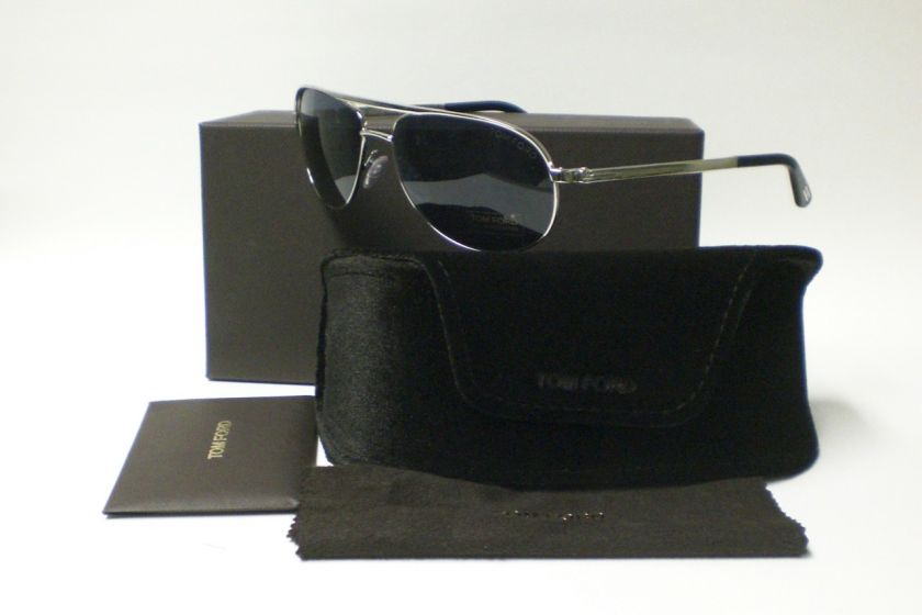 TOM FORD MATHIAS TF143 TF 143 SILVER 18V SUNGLASSES  