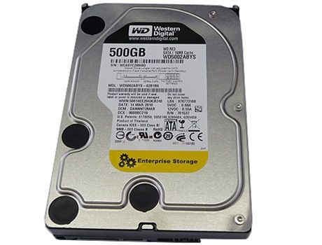 Western Digital RE3 WD5002ABYS 500GB 16MB Cache SATA 3.0Gb/s 3.5 Hard 