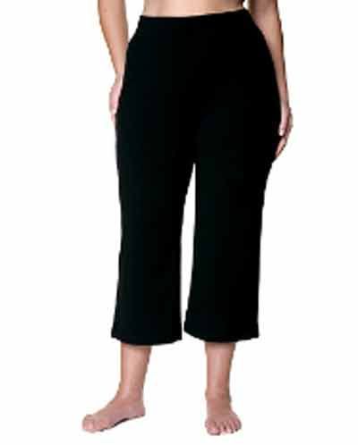 Yogo Pant   Loose Fit Cropped DANSKIN 1X 4X  NWT BLACK  