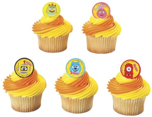 Yo Gabba Gabba Cake Cupcake Rings/Party Favors NEW  