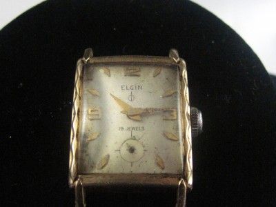 VINTAGE ELGIN 19J WRISTWATCH CALIBER 732 RUNNING **  