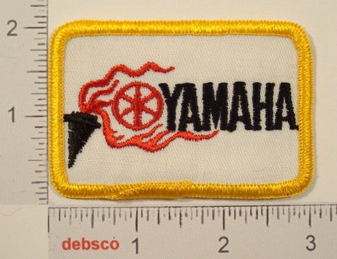 Vintage YAMAHA MOTORCYCLE Embroidered BIKER PATCH  