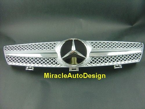 Front Grille (SILVER) For Mercedes Benz 2005 2009 CLS Class W219 