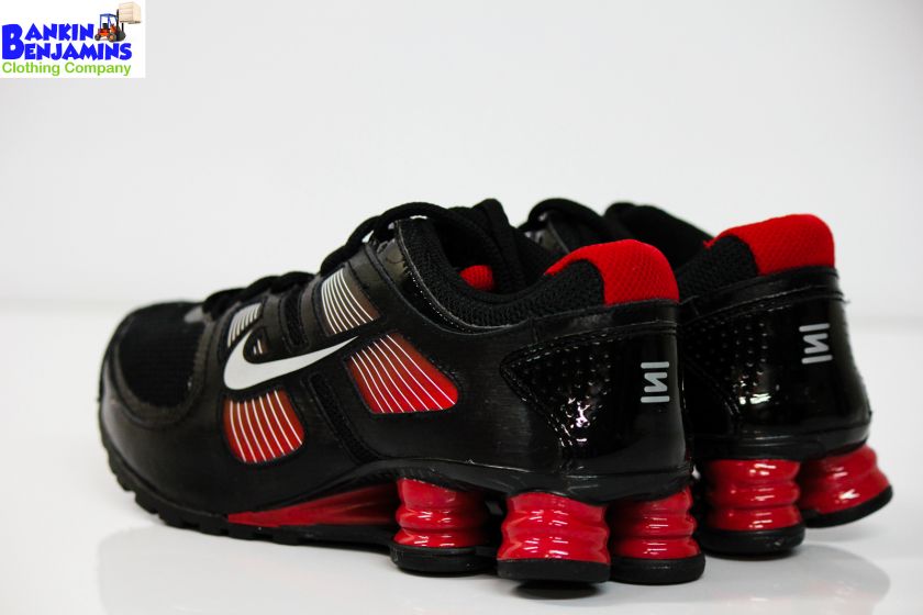   Shox Turbo 11 BS Running Shoes Black All Star Red PE 5.5Y Womens sz 7