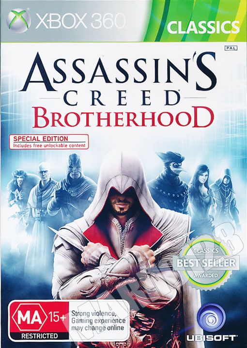   CREED BROTHERHOOD XBOX 360 PAL REGION FREE 008888220169  