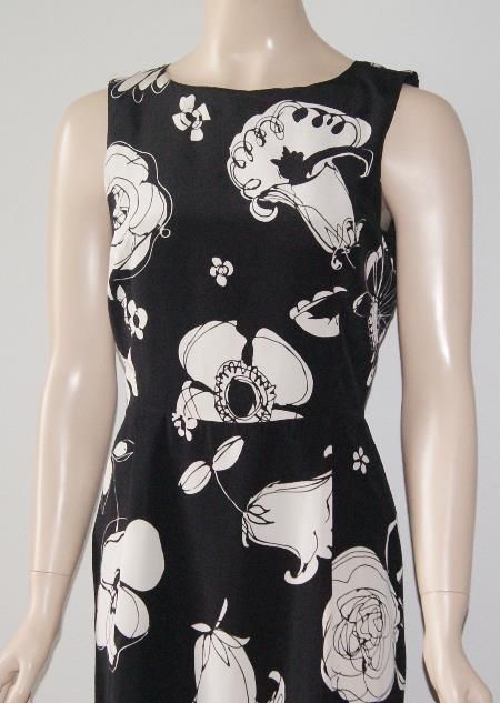 MAXMARA PURA SETA FLORAL GOWN DRESS SZ 42/8  