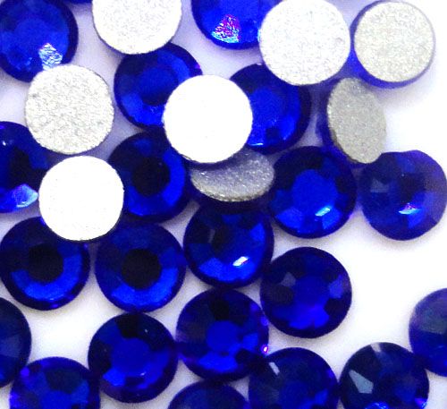 CRYSTAL AB 1440 2mm   6.5mm Glass 14 facets Round Rhinestone Flatback 