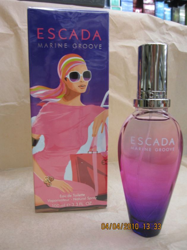 MARINE GROOVE ESCADA 3.4 FL oz / 100 ML EDT Spray Brand New Item 