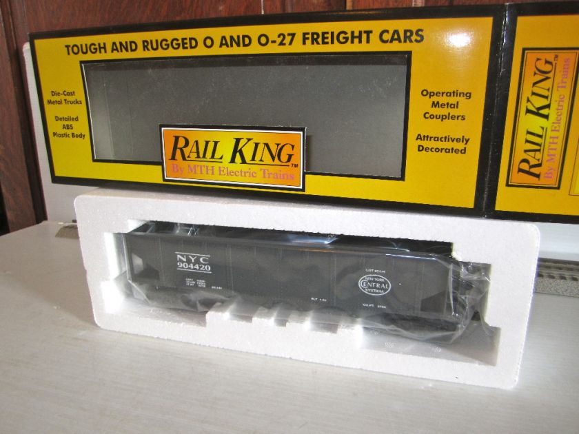   Rail King O Trains 3 rail New York Central Railroad Hopper Car w/box