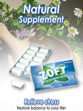 15 packs ZOFT STRESS GUM ANXIETY & DEPRESSION RELIEF  