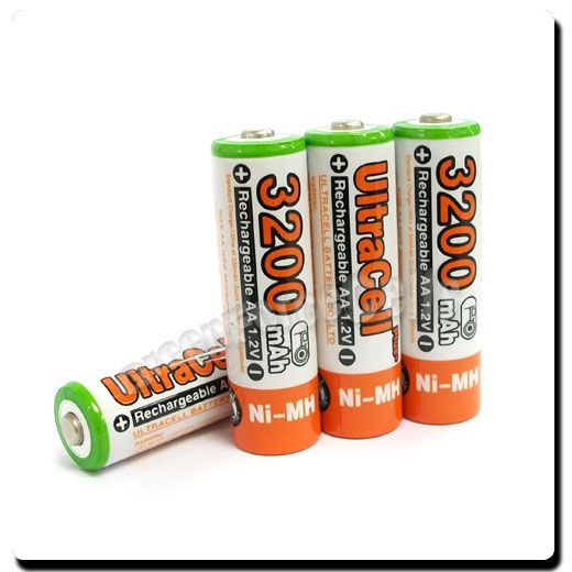 100 AA batería recargable HR6 Ultra 2A O 3200mAh NIMH