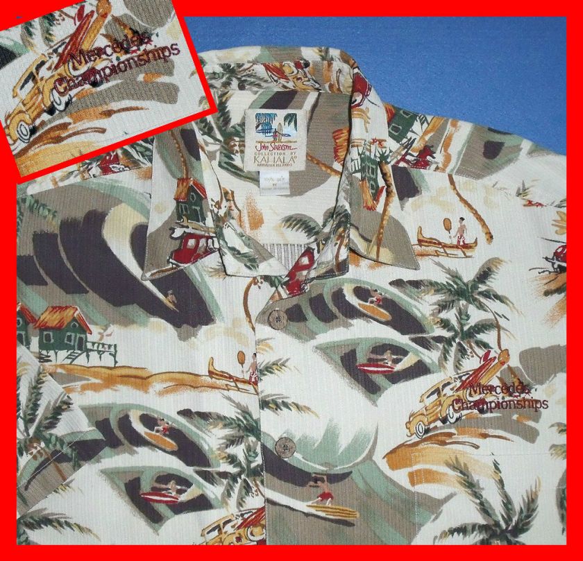   MERCEDES CHAMPIONSIHP GOLF JOHN SEVERSON WOODYS MENS SHIRT M HAWAIIAN