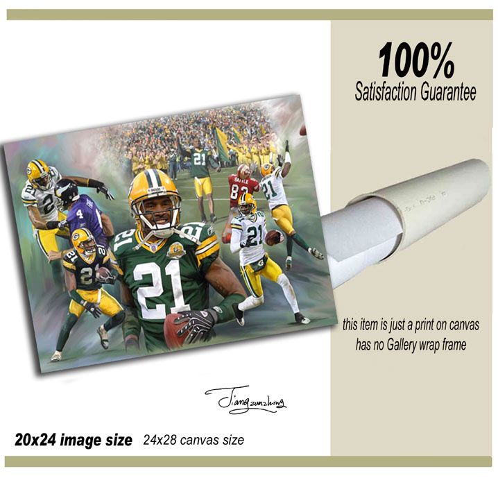 charles woodson  giclee print on canvas B 0188  