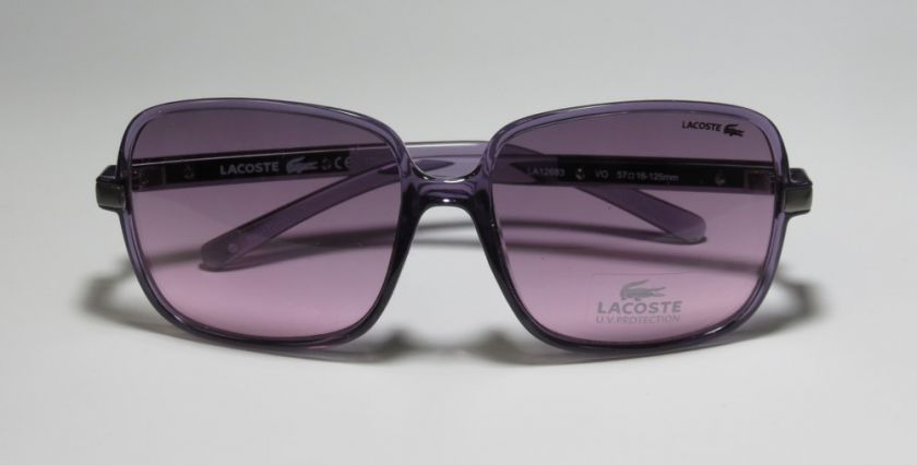 NEW LACOSTE 12683 100% UVA/UVB PROTECTION VIOLET FRAME/LENSES 