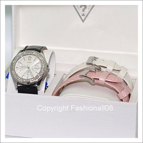 GUESS LADIES MULTI FUNCTION 3PS SET WATCH U12624L1  