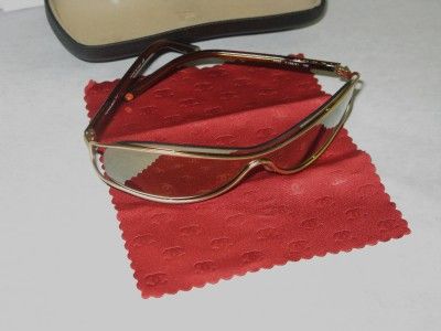   Gold Metal Frame Aviator Sunglasses 4028C138/21 W/Case Cleaning Cloth