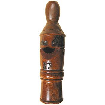 SOLID BRAZILIAN ROSEWOOD SAMBA/BIRD CALL WHISTLE #27  