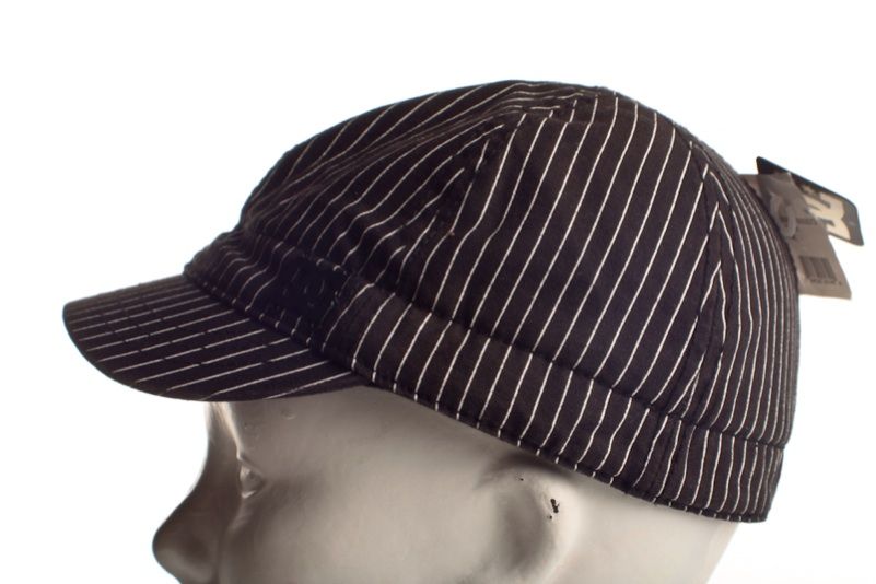 DC Womens Winkler Hat OSFA Black Pinstripe  