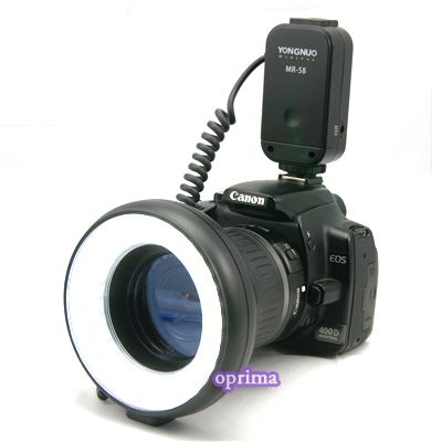 Professional Yongnuo MR 58 pcs LED Macro Ring Flash for Canon T3 T3i 