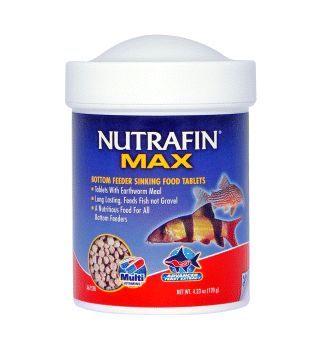 NUTRAFIN MAX SINKING BOTTOM FEEDER FISH FOOD 4.23 OZ  