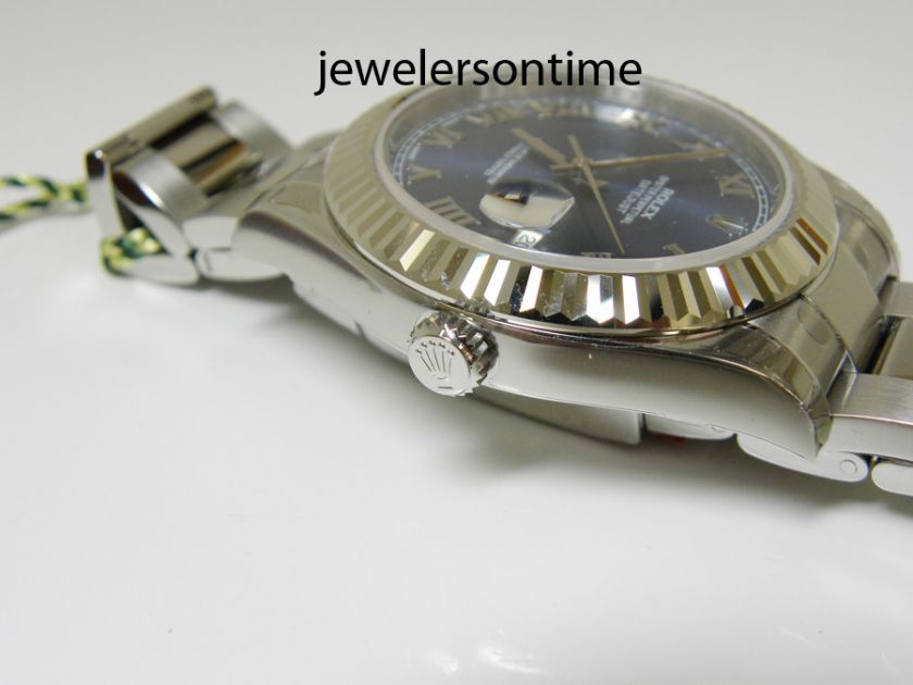 Rolex mens SS 18K WG Datejust II 2 41mm 116334 unworn MSRP $8,600 