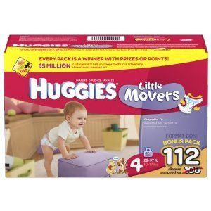 Huggies Little Movers Diapers 112 count SIZE 4 CHEAP  