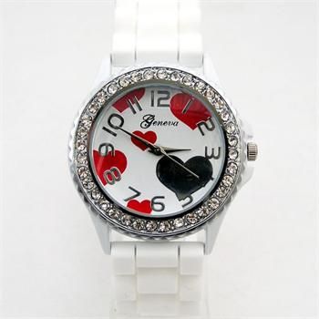   men Silicon Sport Quartz diamond candy jelly wrist watch DD3  