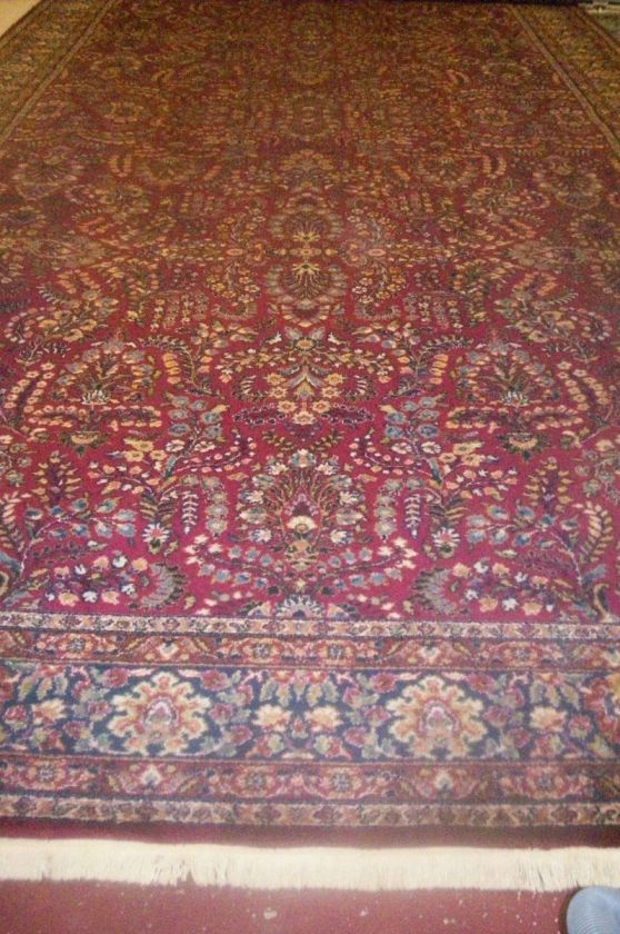   Vintage Karastan Red Sarouk Kirman Rug 700 Series 767 10 6 by 20