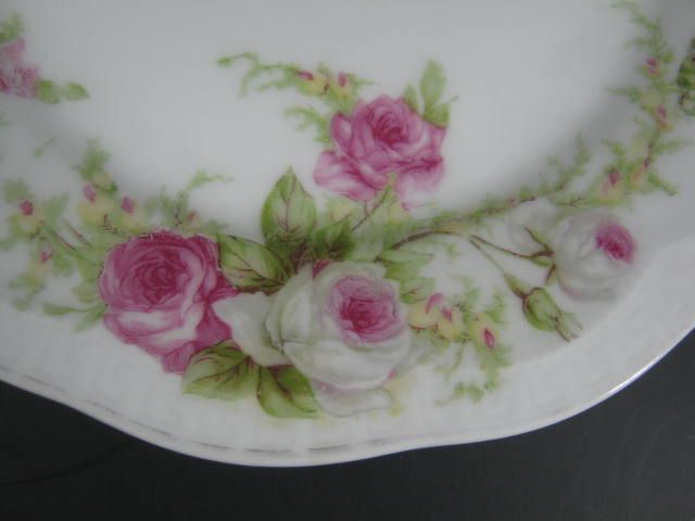 Vintage Orleans ZS & Co Bavaria Porcelain Salad Plate Floral  