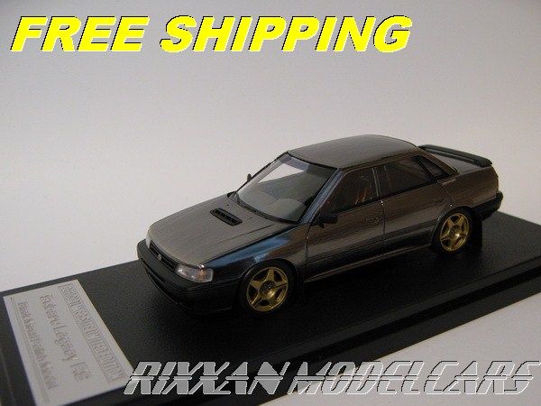 SUBARU LEGACY RS BLACK METAL POLISH 1/43 HPI NEW  