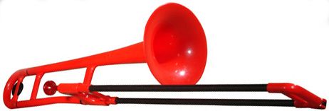 NEW RED JIGGS PBONE THE WORLDS FIRST PLASTIC TROMBONE  