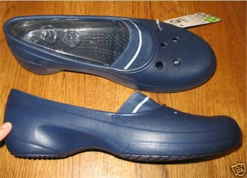 Crocs Juneau Navy Glacier Dress Shoe Womens 11 NWT NEW  